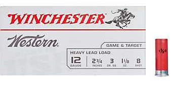 Winchester Western Game & Target Heavy Lead Load 12 Gauge