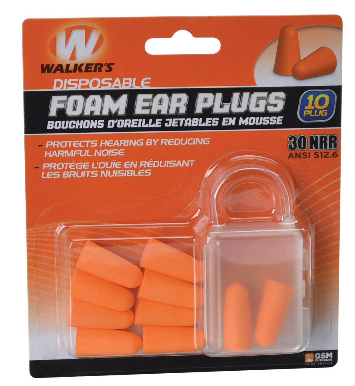 Walker's Disposable Foam Ear Plugs