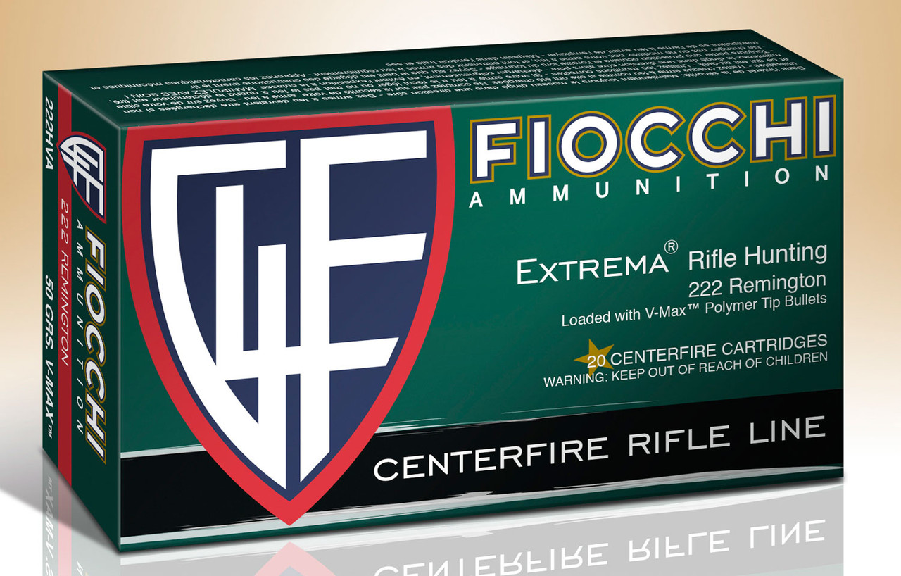 Fiocchi Extrema Rifle Line 222 Remington V-Max