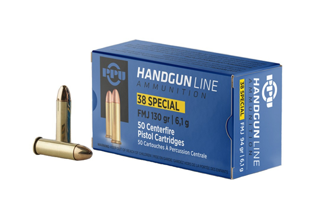 PPU Handgun Line Ammunition 38 Special