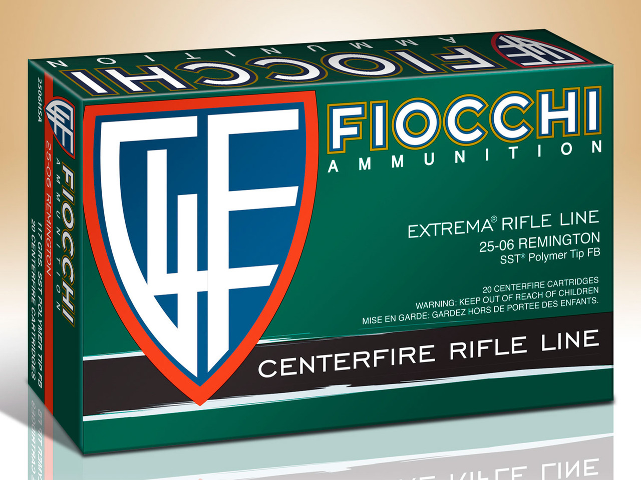 Fiocchi Extrema Rifle Line 25-06 Remington SST
