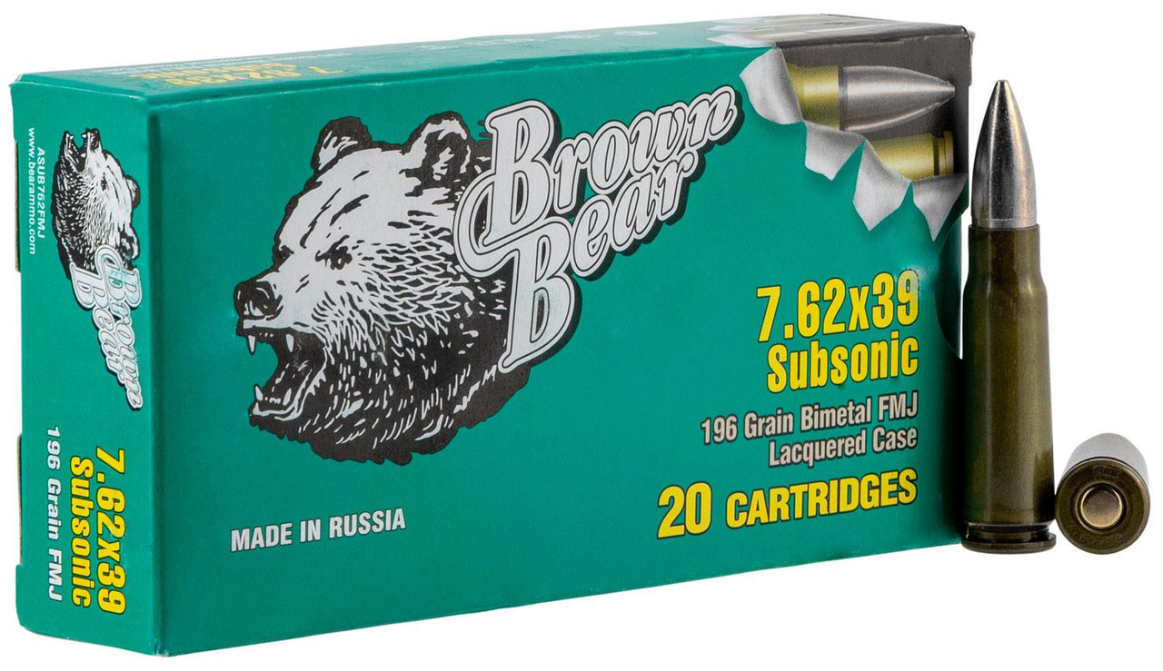 Brown Bear 7.62x39mm Subsonic