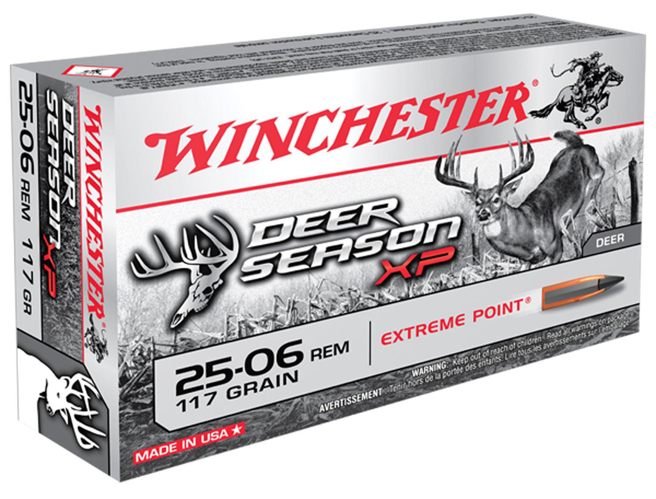 Winchester 25-06 Rem Deer Season XP 117 Grain