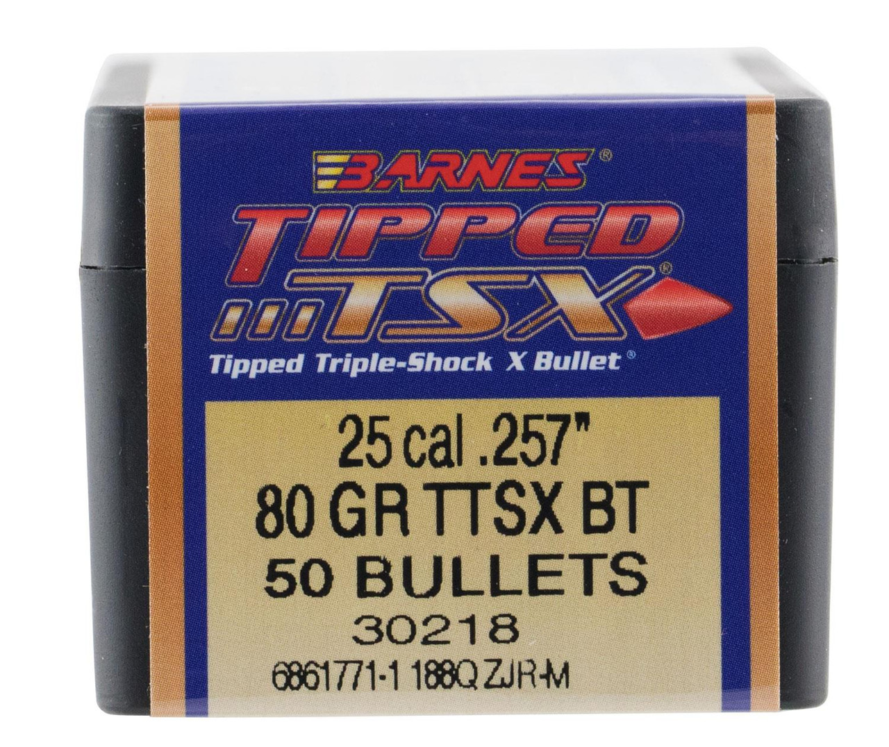 Barnes TTSX Tipped TSX .25 Cal .257 30218