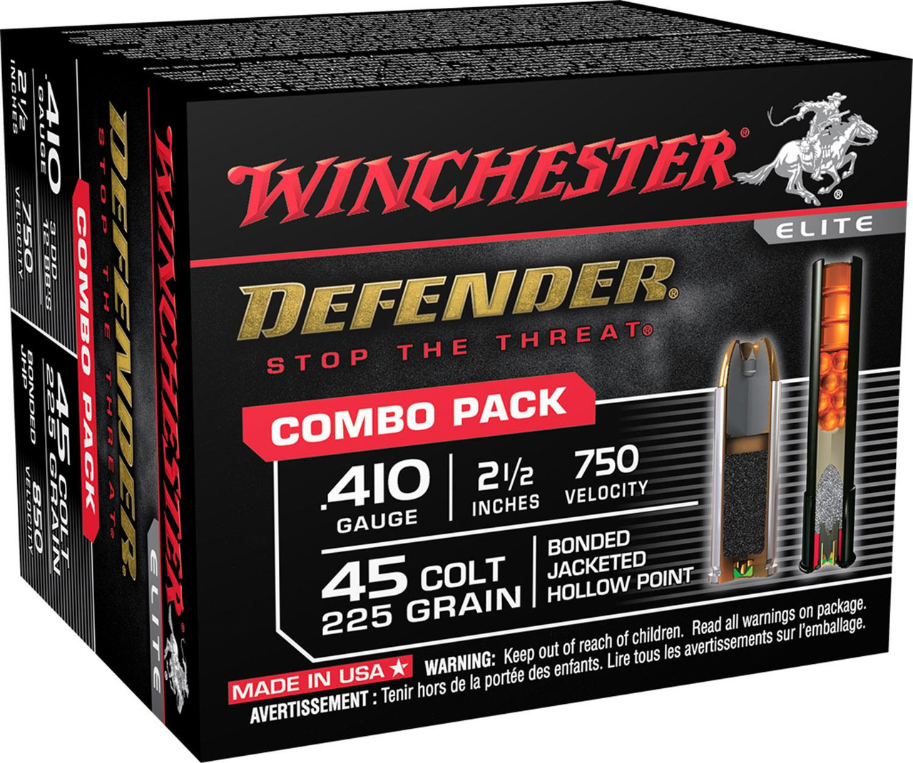 Winchester Defender Combo Pack 410 Bore 45 Long Colt