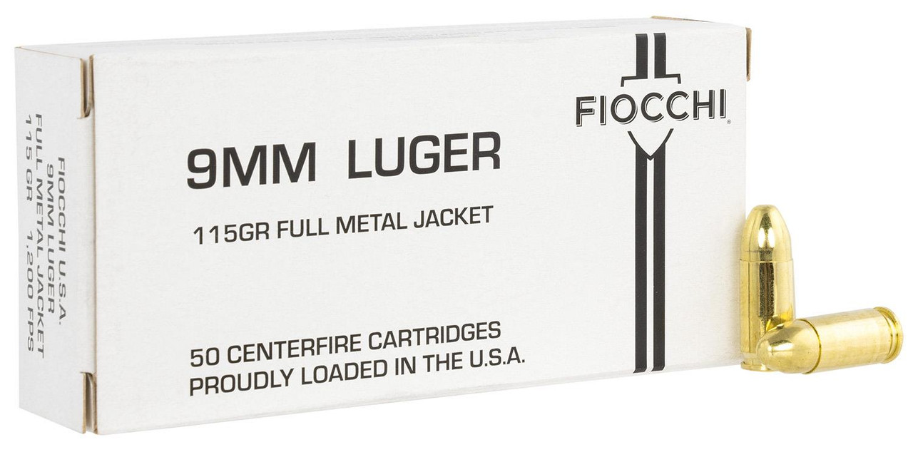 Fiocchi White Box 9mm Luger 9FMJ115