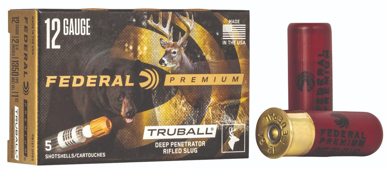 Federal Premium TruBall Deep Penetrator Rifled Slug 12 Gauge PB127DPRS