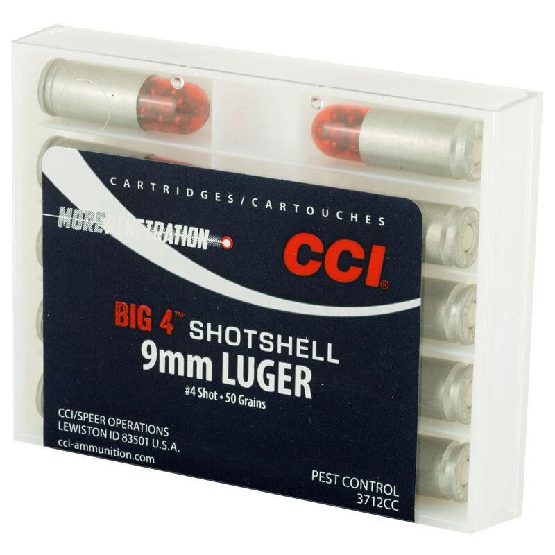 CCI 9mm Luger Big 4 Shotshell
