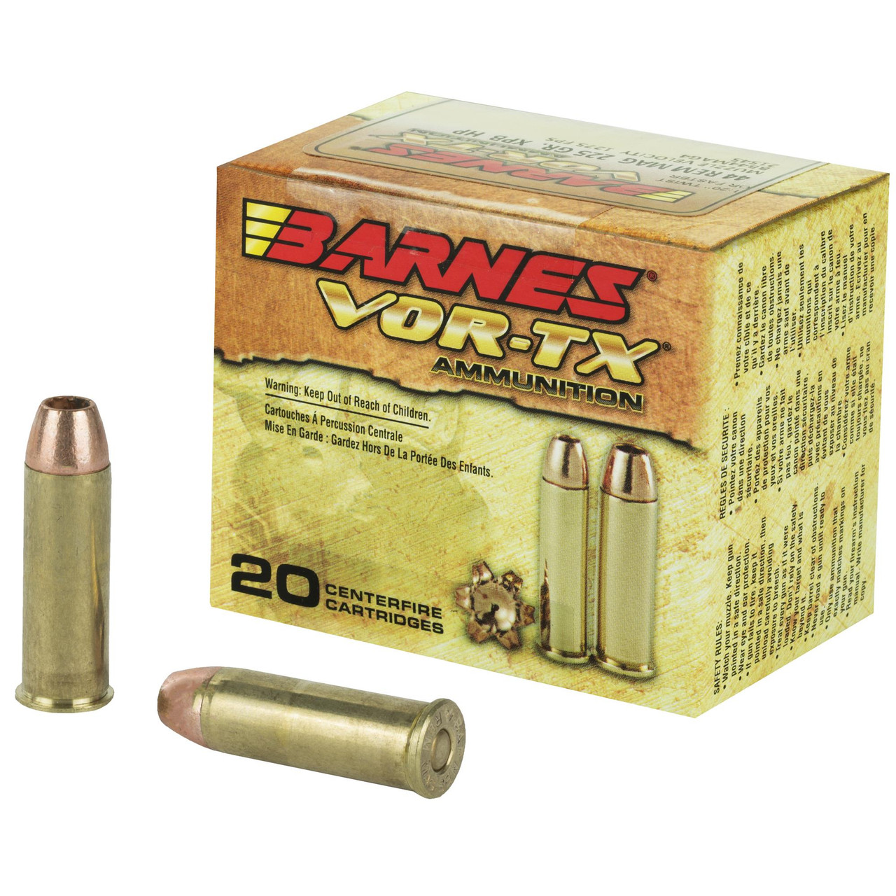 Barnes Bullets VOR-TX TTSX .44 Remington Magnum 21545
