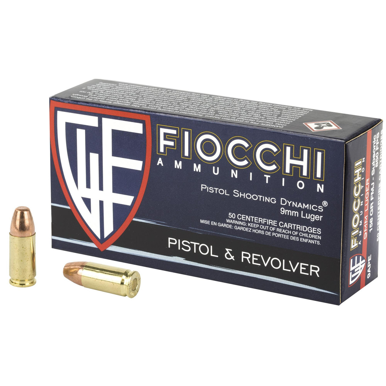 Fiocchi Shooting Dynamics Ammunition 9mm Luger 147 9APD