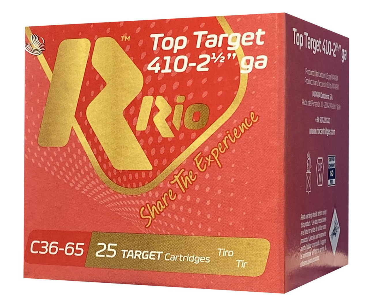 Rio Ammunition Top Target 410 Bore 5 Shot RC3675