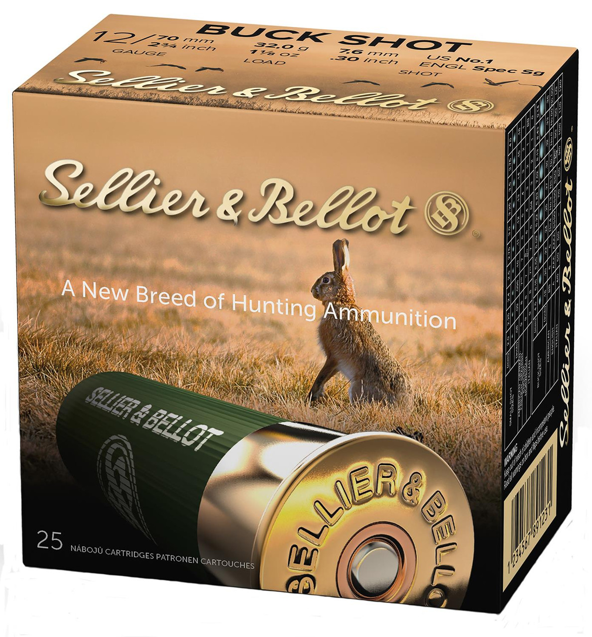 Sellier Bellot Buck Shot #1 SB12BSF