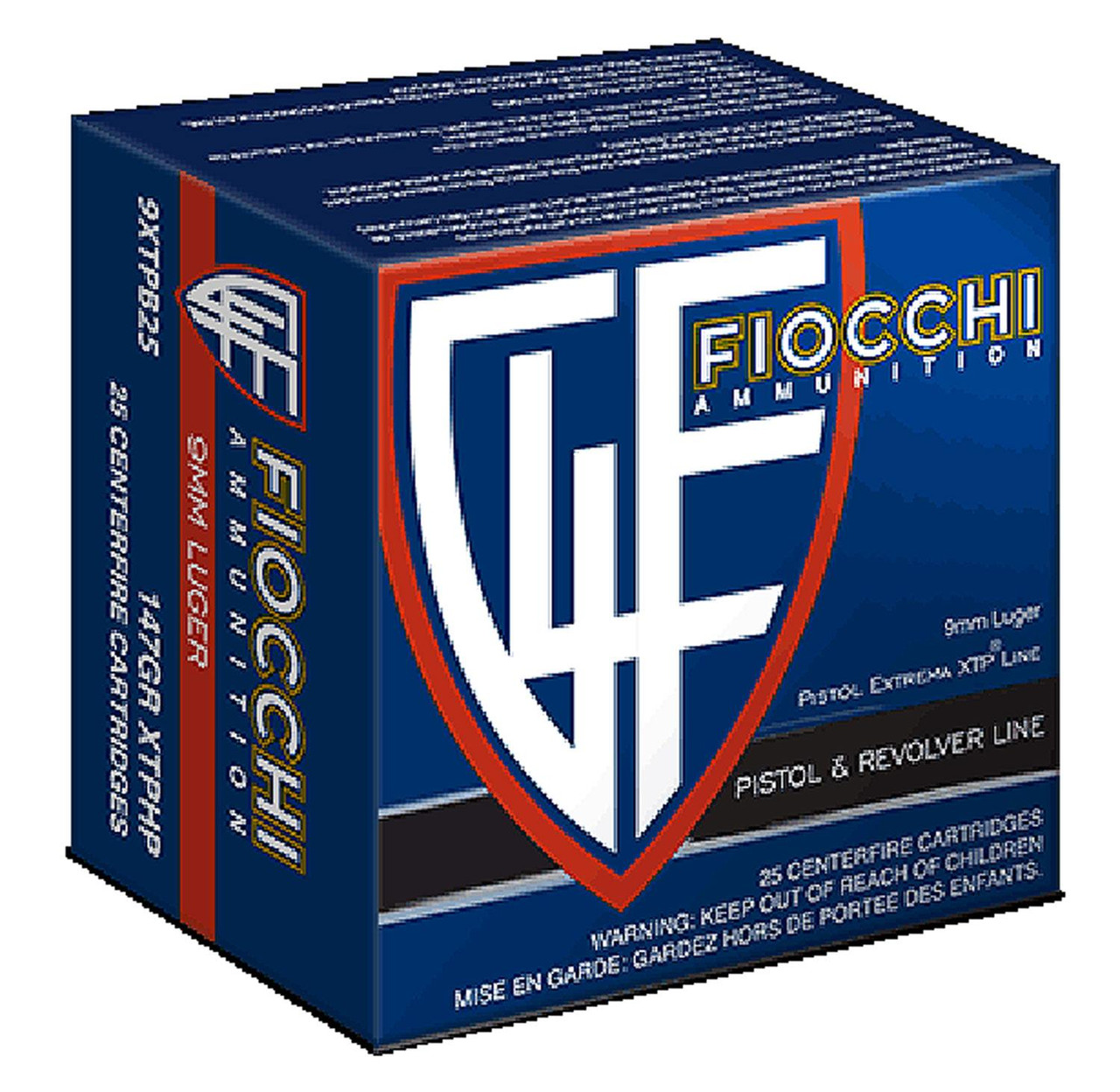 Fiocchi Hyperformance 9mm XTP HP 9XTPB25