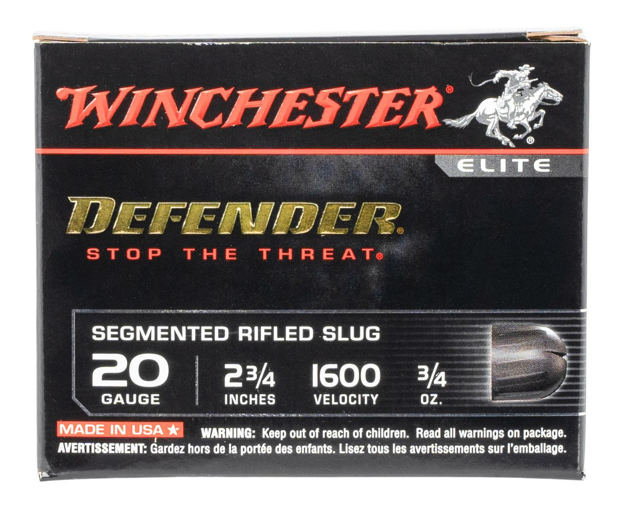 Winchester Defender Segmented Slug 20 Gauge