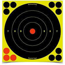 Birchwood Casey Shoot-N-C Self-Adhesive Paper 8" Bullseye Black 6 Per Pack